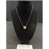 Image 1 : Vintage Sterling Silver Pendant w/ Chain Necklace Marked Sterling