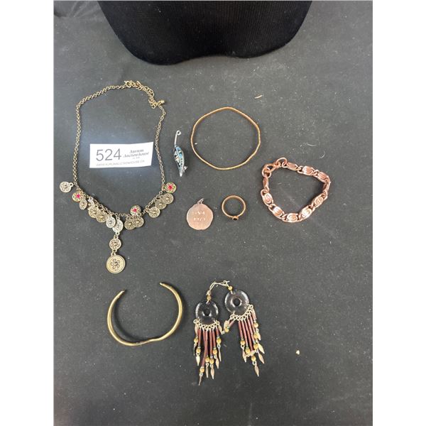 Nice Lot of Various Copper Jewelry