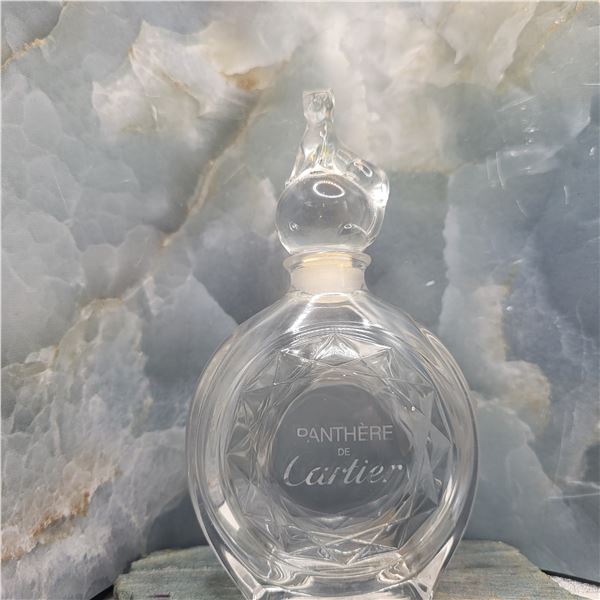 VIntage Glass Cartier Pantere' Fragrance Bottle 1DAH