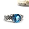 Image 2 : Di Modolo Swiss Blue Topaz & Diamond ICONA Ring