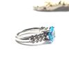 Image 5 : Di Modolo Swiss Blue Topaz & Diamond ICONA Ring