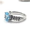 Image 6 : Di Modolo Swiss Blue Topaz & Diamond ICONA Ring