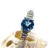 Image 9 : Di Modolo Swiss Blue Topaz & Diamond ICONA Ring