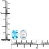 Image 6 : Swiss Blue Topaz Contemporary Solitaire Earrings