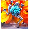 Image 5 : Whimsical Climbing Tree Frog Brooch - Artisan .925