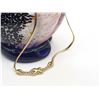Image 4 : "Kiss" X Diamond Chevron Contour Necklace 14K