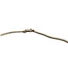 Image 8 : "Kiss" X Diamond Chevron Contour Necklace 14K