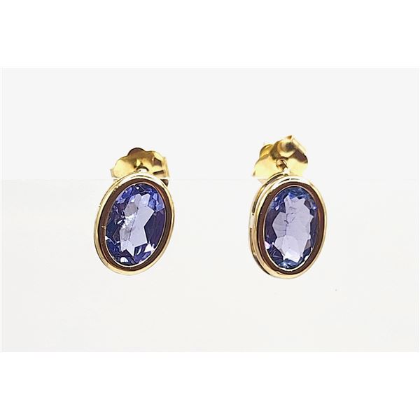 Oval-cut Tanzanite Earrings for Everyday Elegance