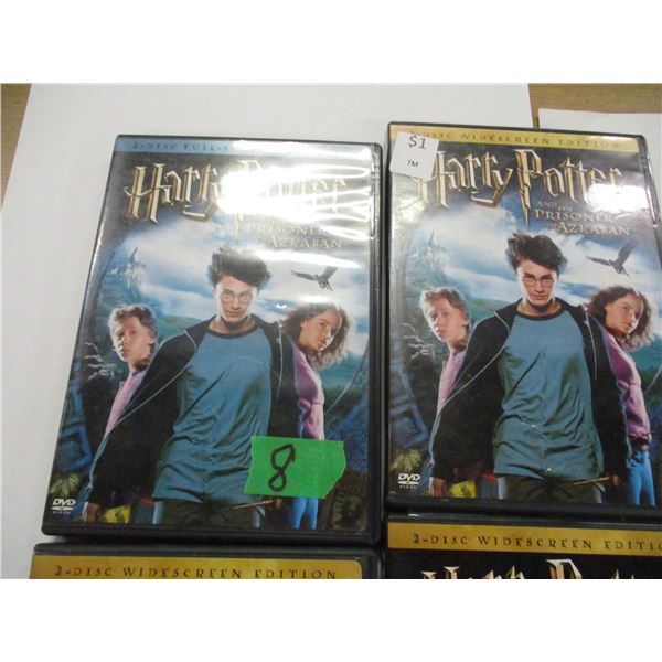 BUNDLE OF DVD'S INCLUDING 4 HARRY POTTER