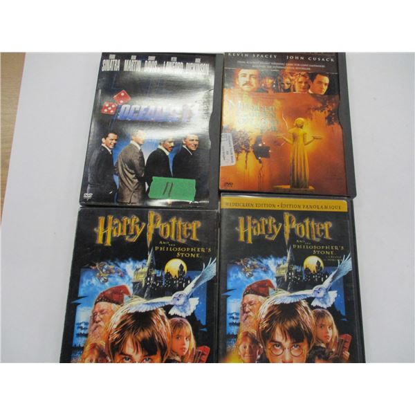 BUNDLE OF DVD'S INCLUDING 2 HARRY POTTER, OCEANS & GARDEN OF GOOD & EVIL