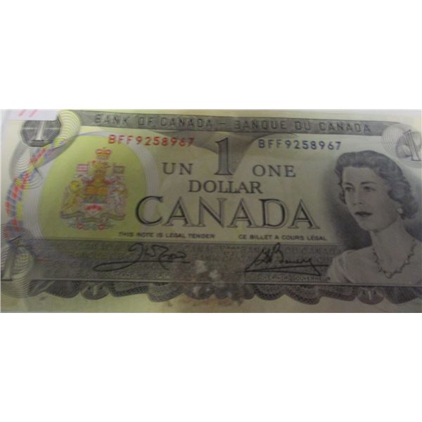 1973 BANK OF CANADA UNCIRCULATED $1 BILL
