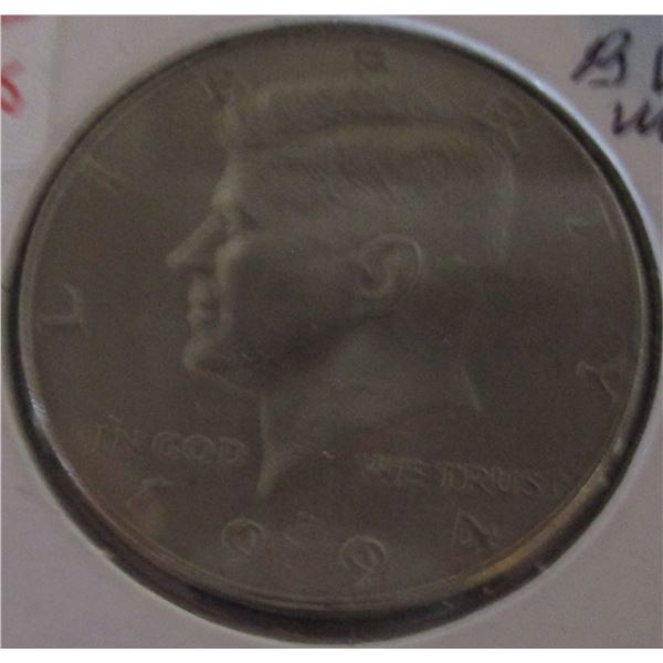 1994 BU USA PRESIDENT KENNEDY HALF DOLLAR