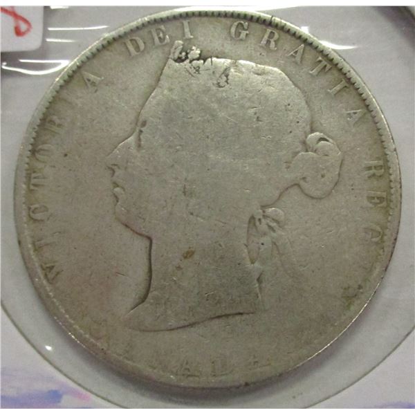 1870 CANADA VICTORIAN SIVLER HALF DOLLAR