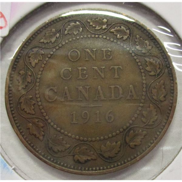 1916 KING GEORGE V CANADA LARGE PENNY TOKEN