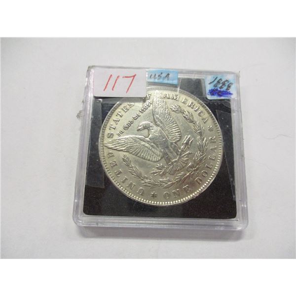 1888 USA MORGAN SILVER DOLLAR (SOLD AS IS - SILVER CONTENT NOT VERIFIED - NOT TESTED)