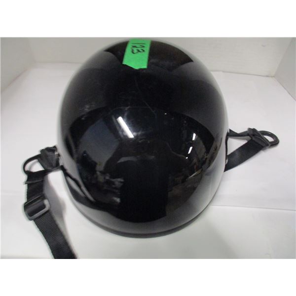GLOSS BLACK DOT HALF BIKE HELMET
