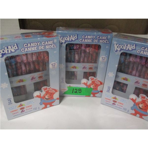 KOOL AID CANDY CANES (12 X 3 BOXES)
