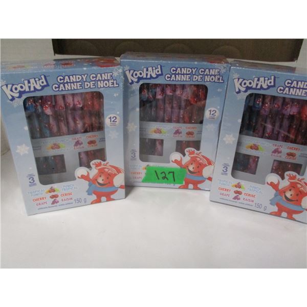 KOOL AID CANDY CANES (12 X 3 BOXES)