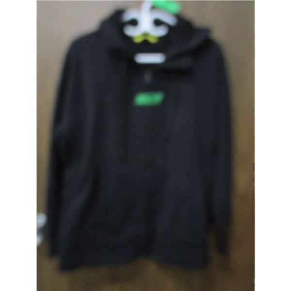 LIKE NEW:  BLACK ZIPPER SWEATER (SIZE XXL)