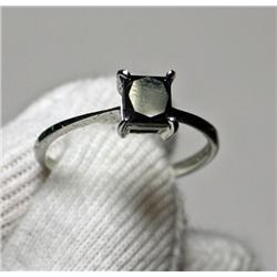 1.00 Carat Black Diamond Solitaire