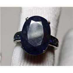 14 Carat Total Weight Sapphire Ring
