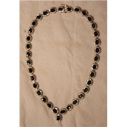 Sapphire & Diamond Necklace - 42+ Carat Total Wgt.