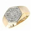 Image 1 : Men's 1 ctw Diamond Ring in Yellow Gold