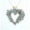 Image 1 : 1.5 ctw Diamond Heart Pendant in Gold