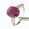 Image 1 : 5.556 ctw Genuine Ruby & Diamond Ring