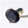 Image 1 : 15 ctw Genuine Sapphire Ring in Yellow Gold