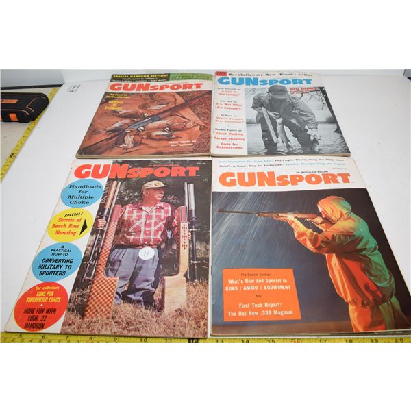 (4) Gunsport Hunting Magazines