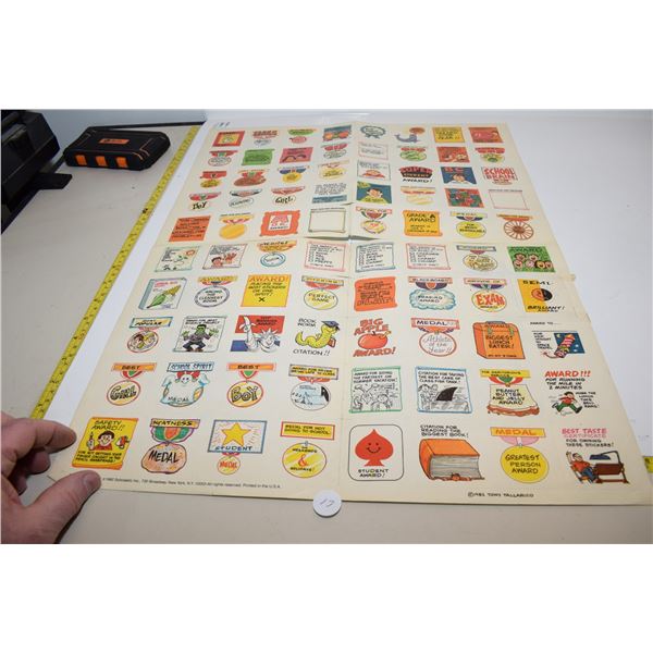 1982 Scholastic Sticker Lot