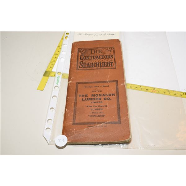 1927 “The Contractors Searchlight” Booklet
