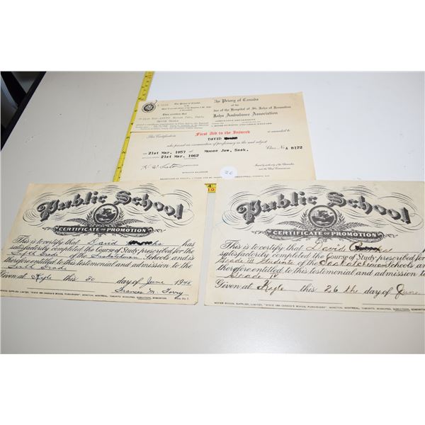 1940’s/50’s School Certificates