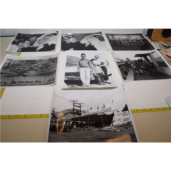 Vintage 8x10” Black & White Photographs