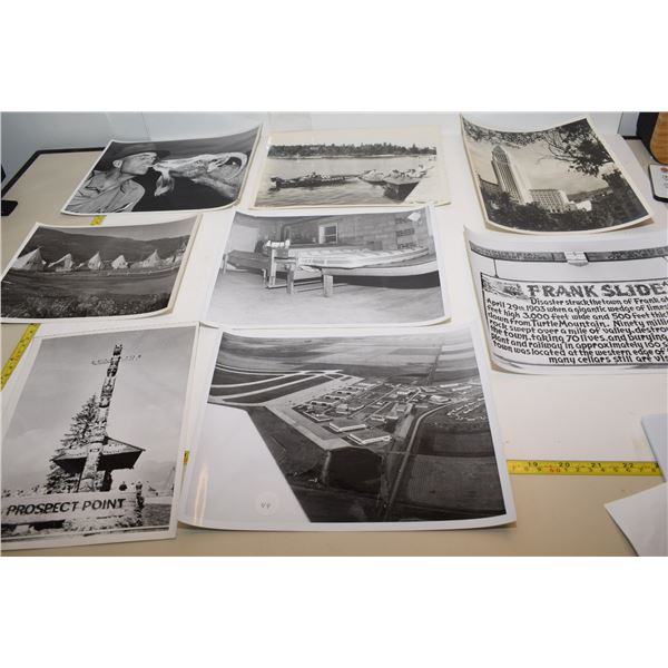 Vintage 8x10” Black & White Photographs