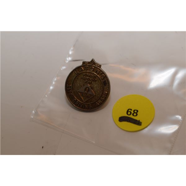 T. Eatons Safe Driving Award