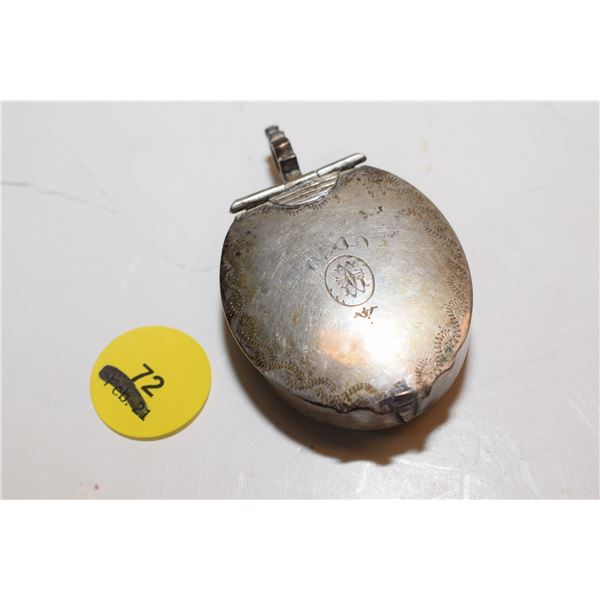 Very Old Pillbox (?) / Locket Pendant (Likely Silver – Not Verified)