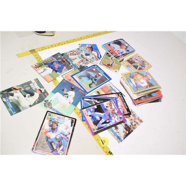 Dozens of Montreal Expos Baseball Cards
