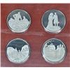 Image 3 : 8 pc Winston Churchill ~12 troy oz. Sterling Silver Coin Set