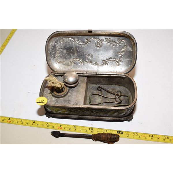 Antique Whale Oil Lamp, Antique Soldering Iron