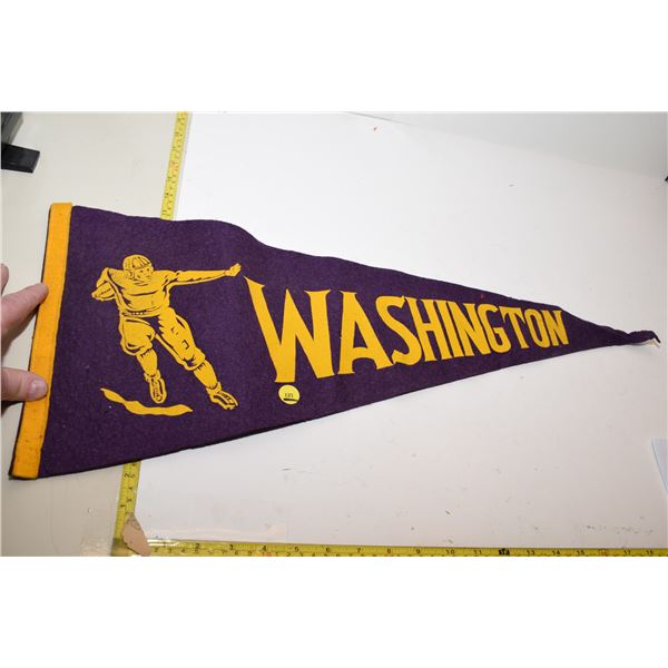 Old Washington Football Pennant