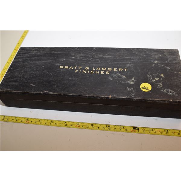 Vintage Pratt & Lambert Finishes Samples in Wooden Box