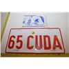 Image 1 : 1974 Saskatoon Postcard, 1965 CUDA License Plate