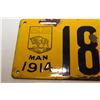 Image 2 : Original 1914 Manitoba License Plate