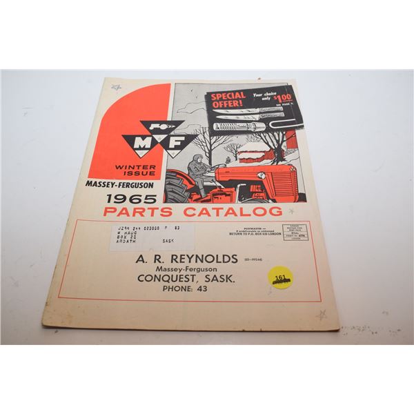 1965 Massey Ferguson Parts Catalogue