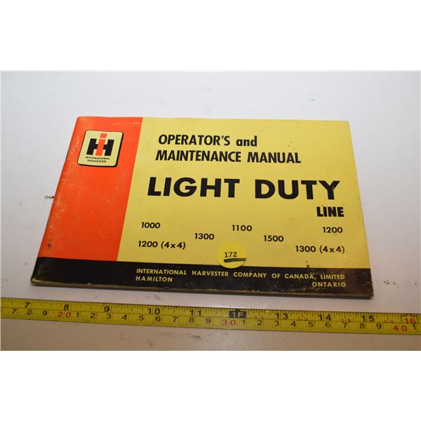 I-H ½ Ton Truck Manual