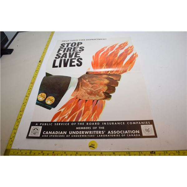 RARE Vintage Insurance Poster