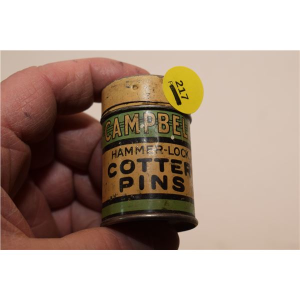 Campbell Cotter Pin Tin – Full