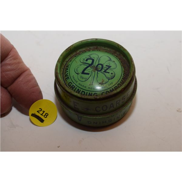 (1) Two Compartment Valve Grinding Tin